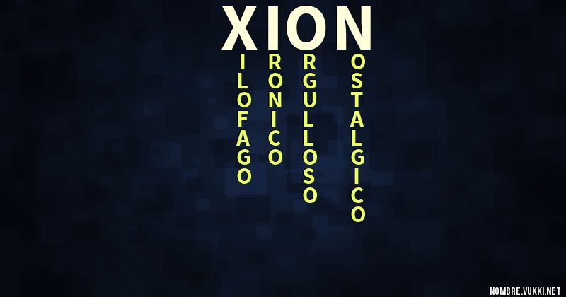 Acróstico xion