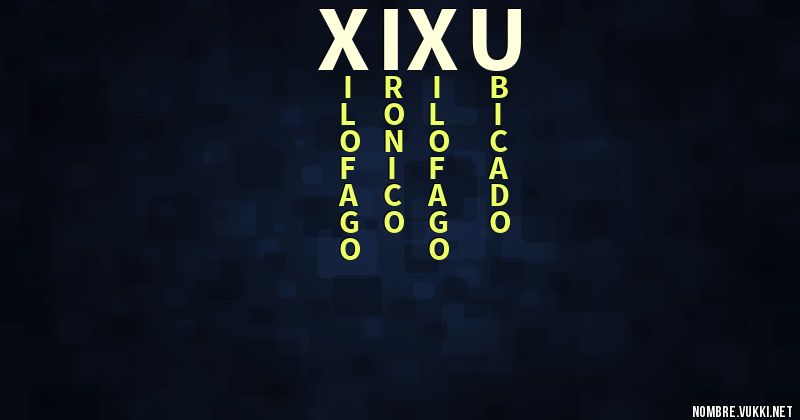 Acróstico xixu