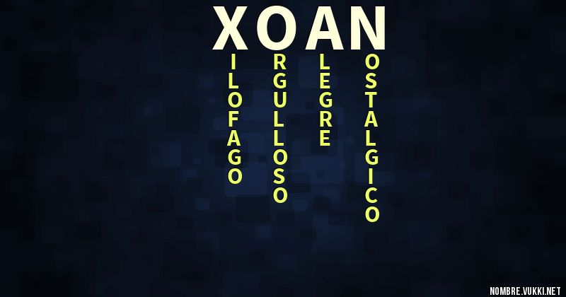 Acróstico xoan