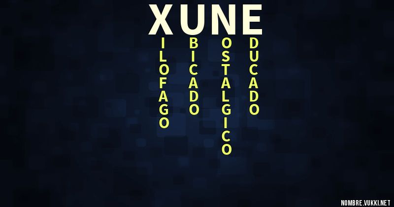 Acróstico xune