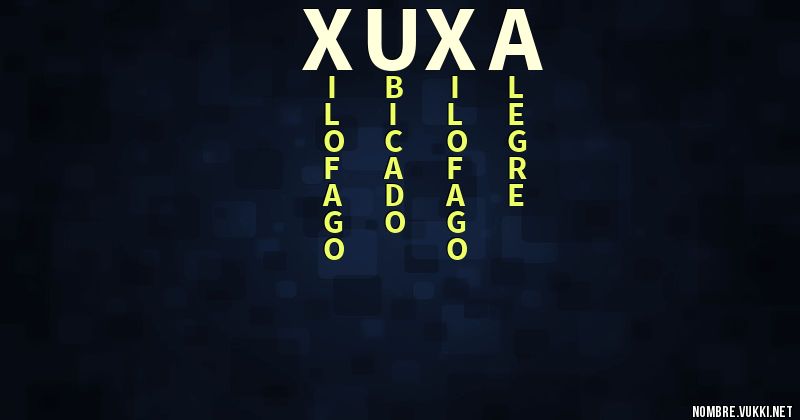 Acróstico xuxa