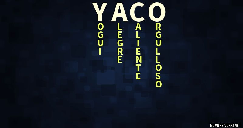 Acróstico yaco