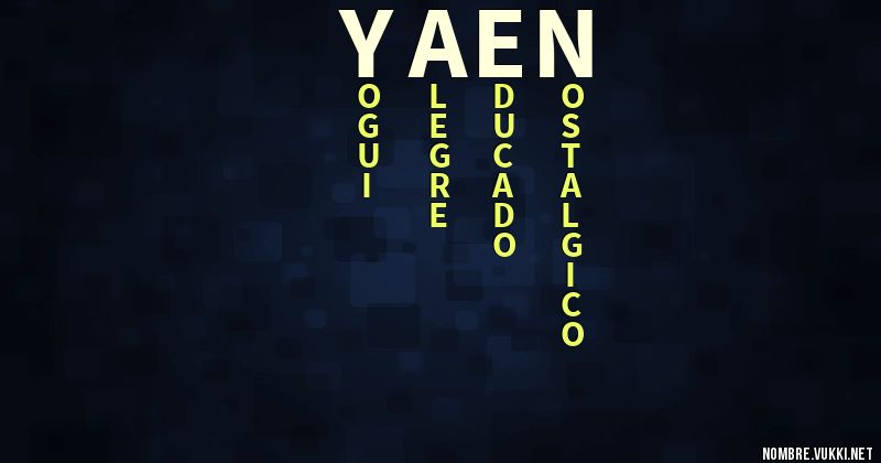 Acróstico yaen