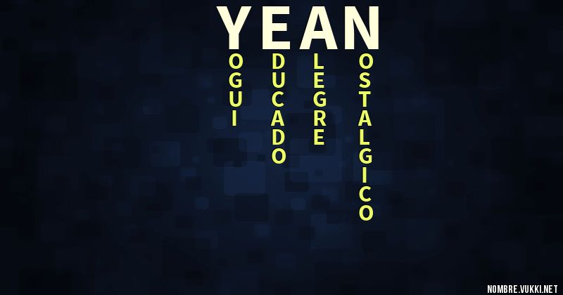 Acróstico yean