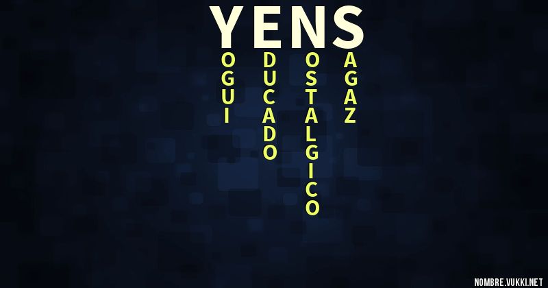 Acróstico yens