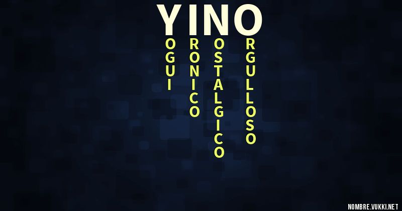 Acróstico yino