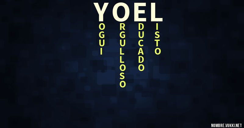 Acróstico yoel