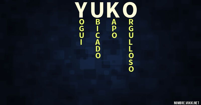 Acróstico yuko