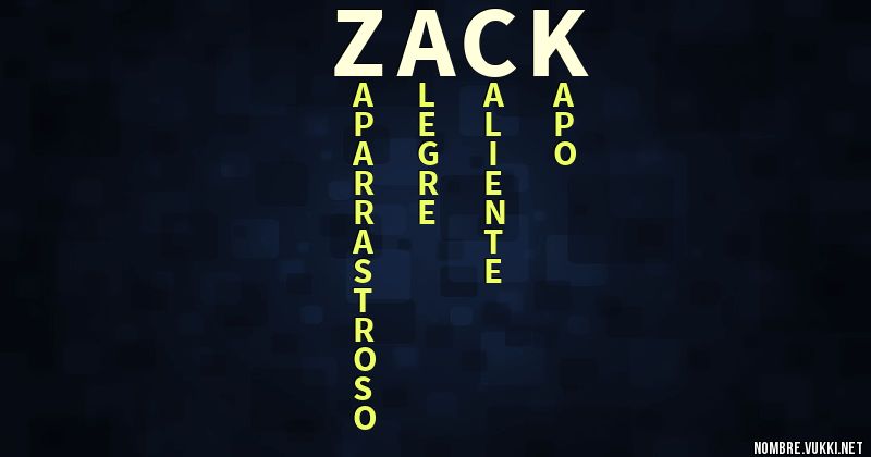 Acróstico zack