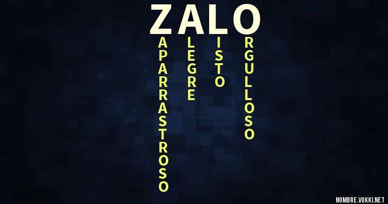 Acróstico zalo