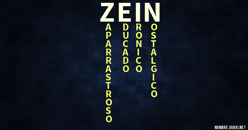 Acróstico zein