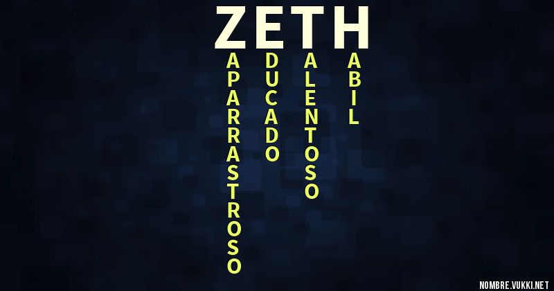 Acróstico zeth