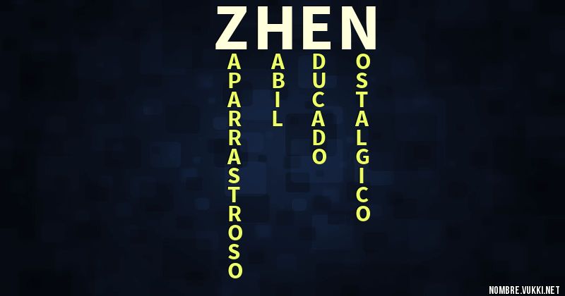 Acróstico zhen