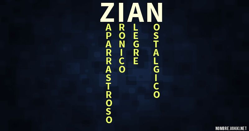 Acróstico zian