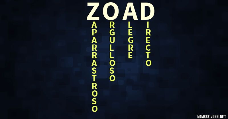 Acróstico zoad