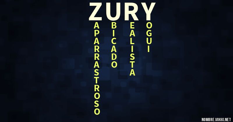 Acróstico zury