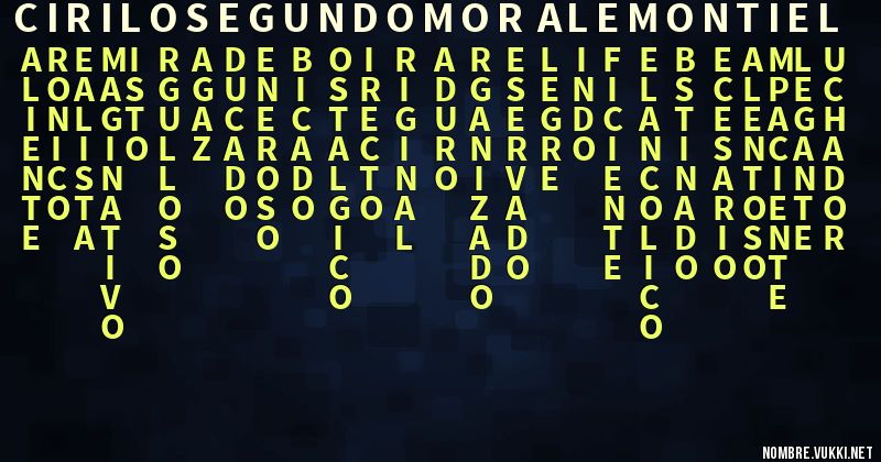 Acróstico cirilo segundo moralemontiel