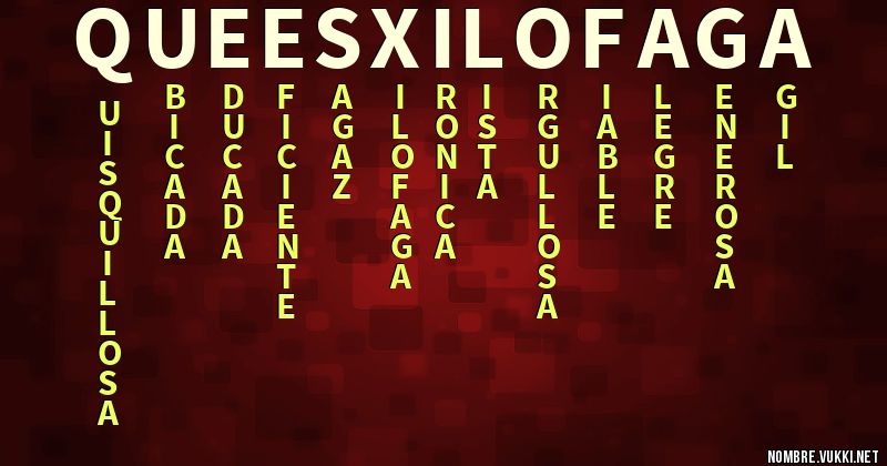 Acróstico que es xilofaga