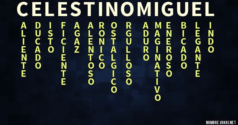 Acróstico celestino miguel
