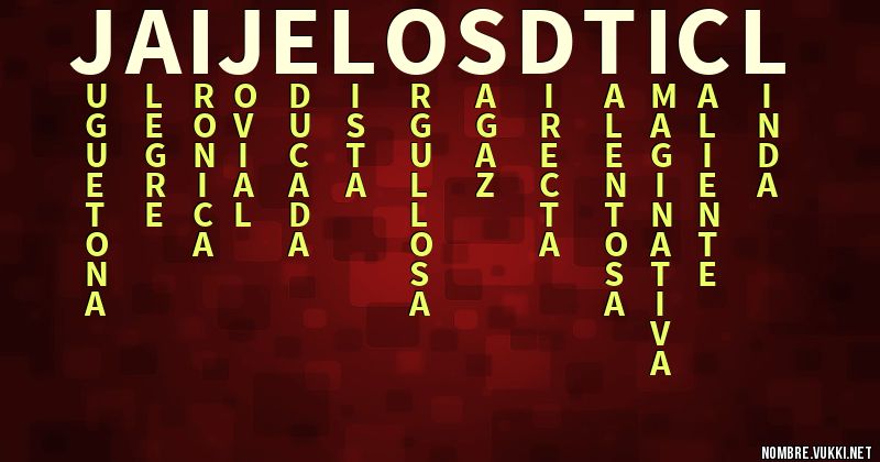 Acróstico jaijelosdticl