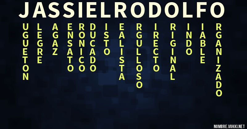 Acróstico jassiel rodolfo