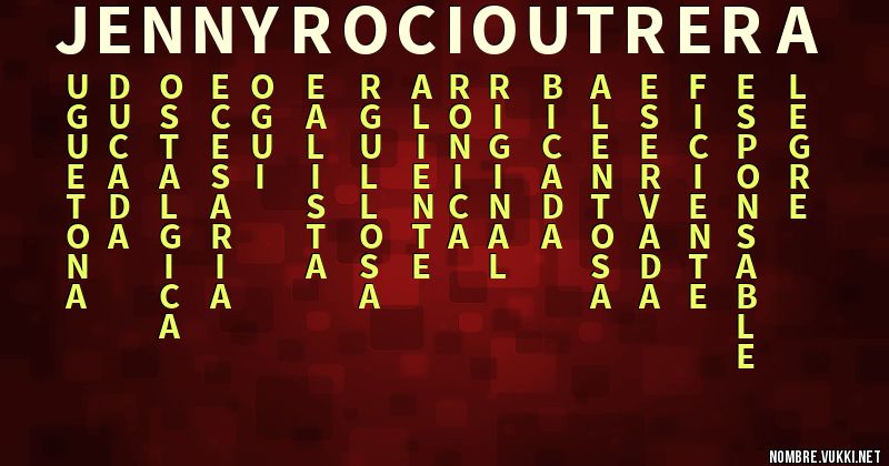 Acróstico jenny rocio utrera