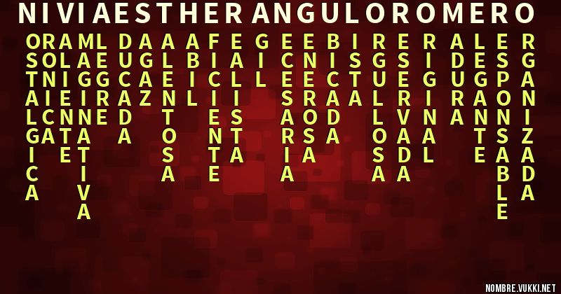 Acróstico nivia esther angulo romero