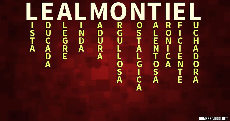 Acróstico leal montiel