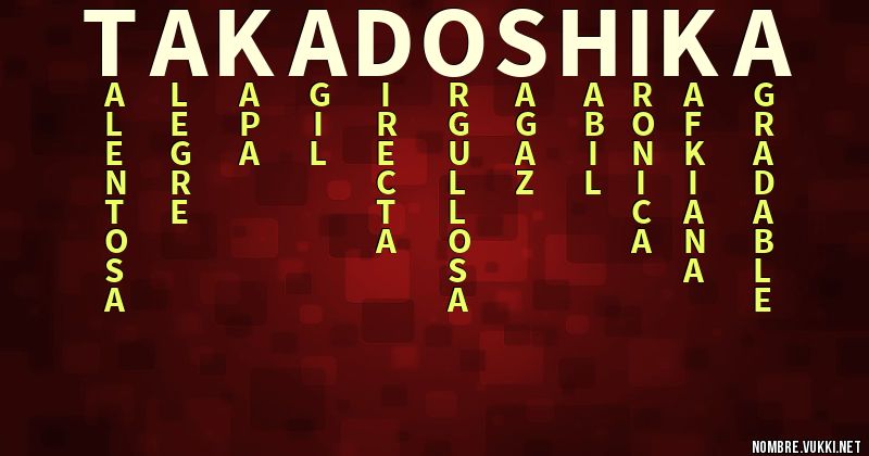 Acróstico takadoshika