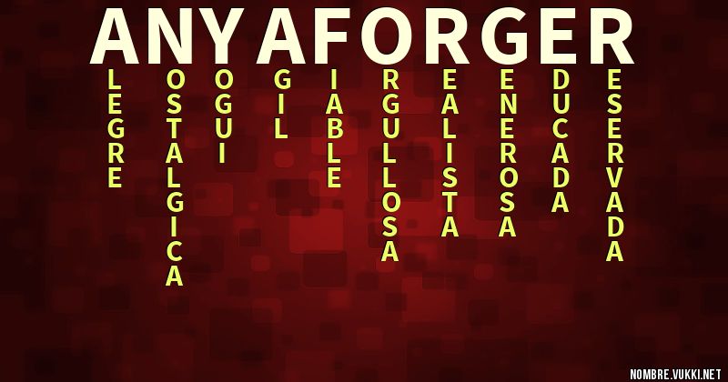 Acróstico anya forger