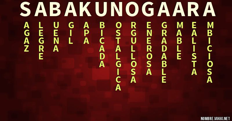 Acróstico sabaku no gaara