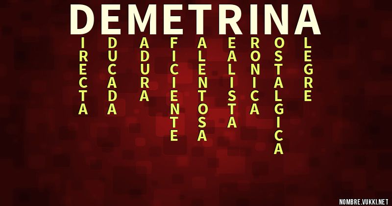 Acróstico demetrina