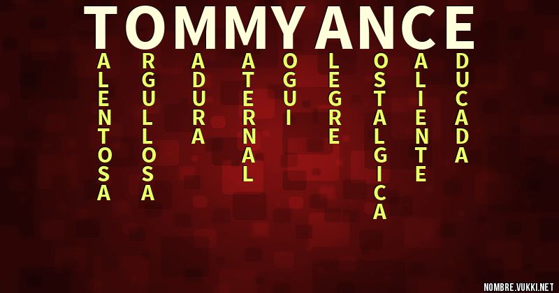 Acróstico tommyance