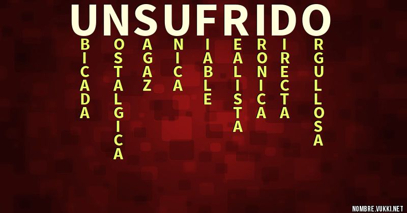 Acróstico un sufrido