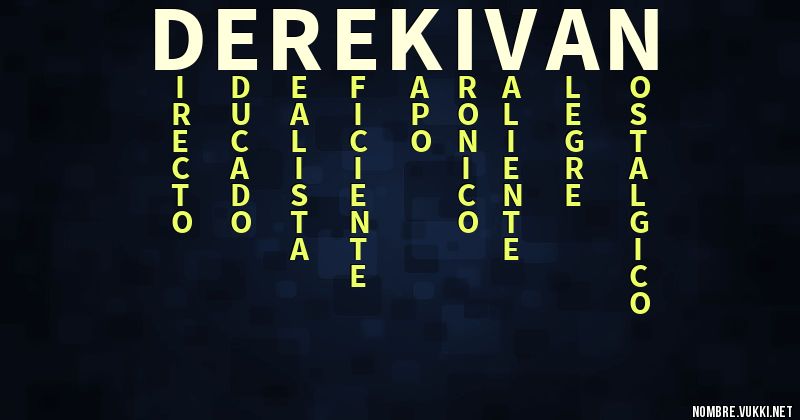 Acróstico derek ivan