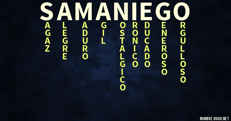 Acróstico samaniego