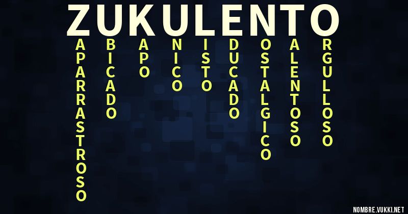 Acróstico zukulento