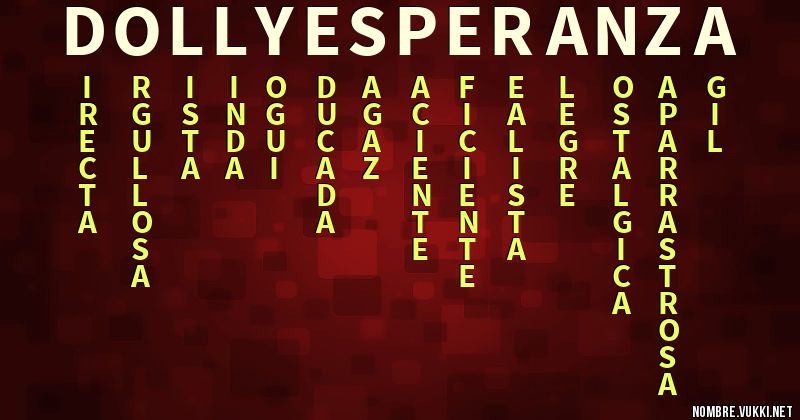 Acróstico dolly esperanza