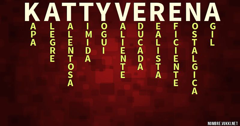 Acróstico katty verena