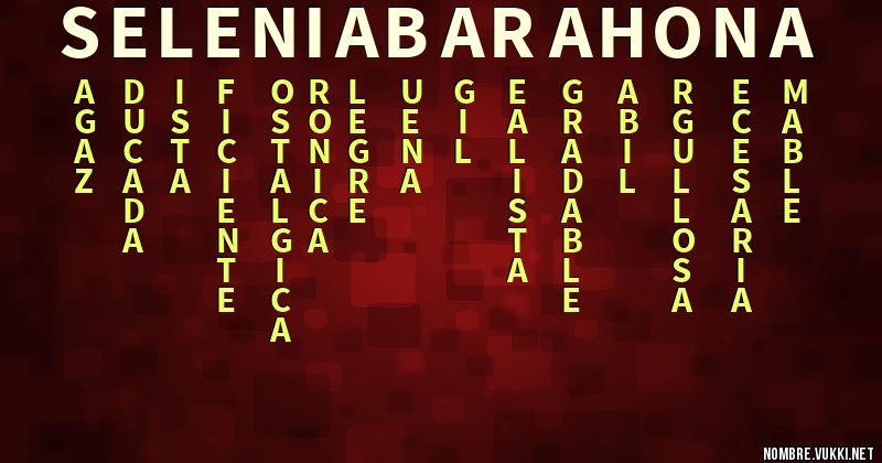 Acróstico selenia barahona