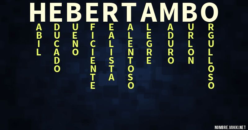 Acróstico heber  tambo