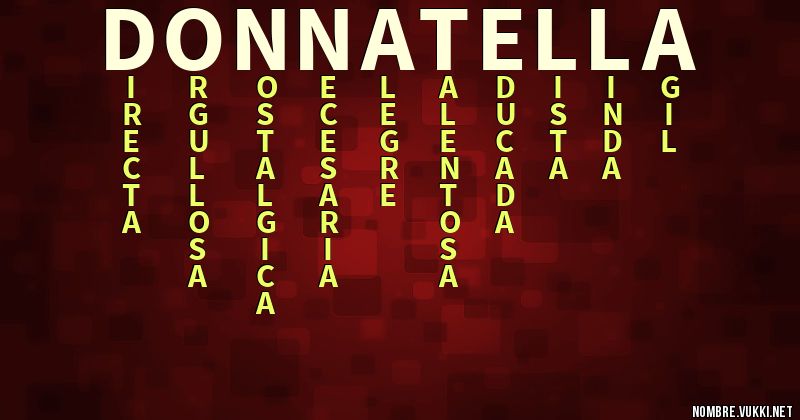 Acróstico donnatella