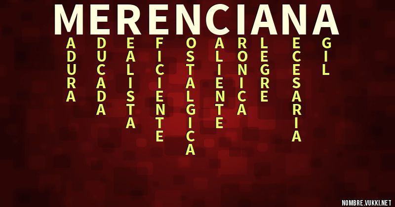 Acróstico merenciana