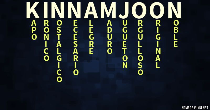 Acróstico kin namjoon