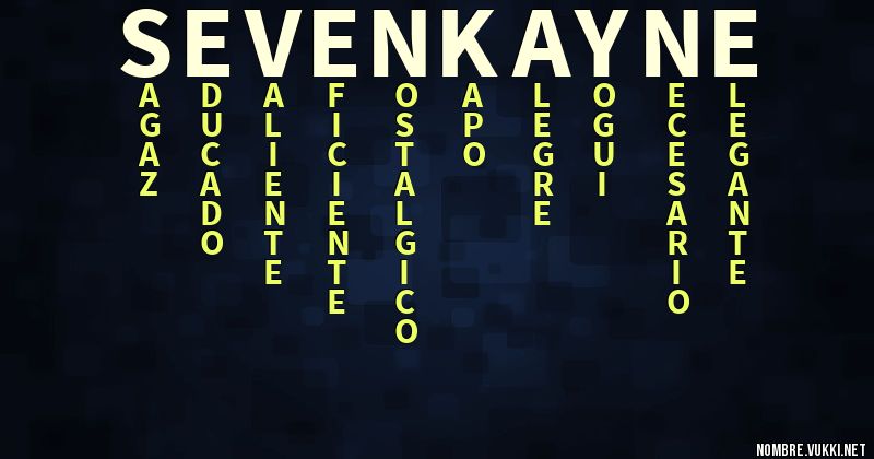 Acróstico seven kayne