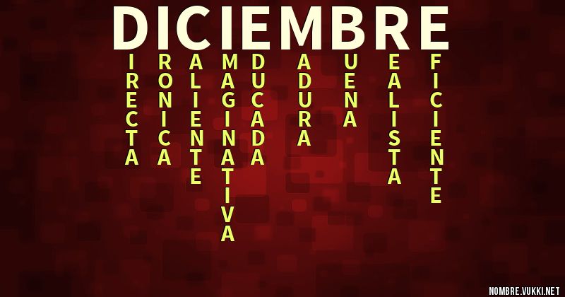 Acróstico diciembre