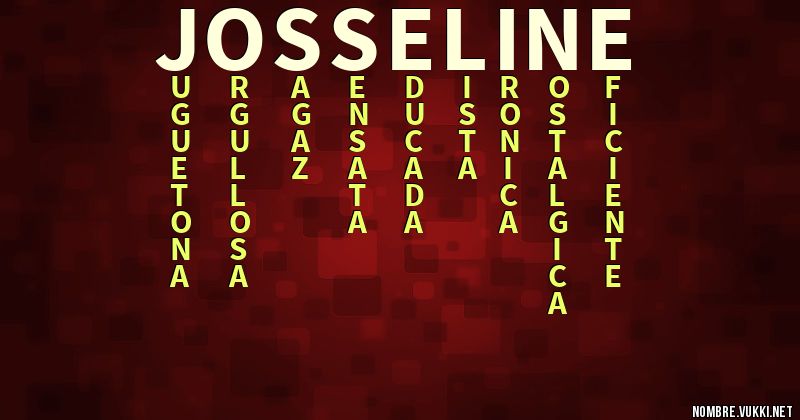 Acróstico josseline