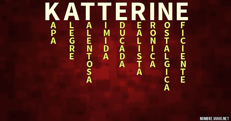 Acróstico katterine