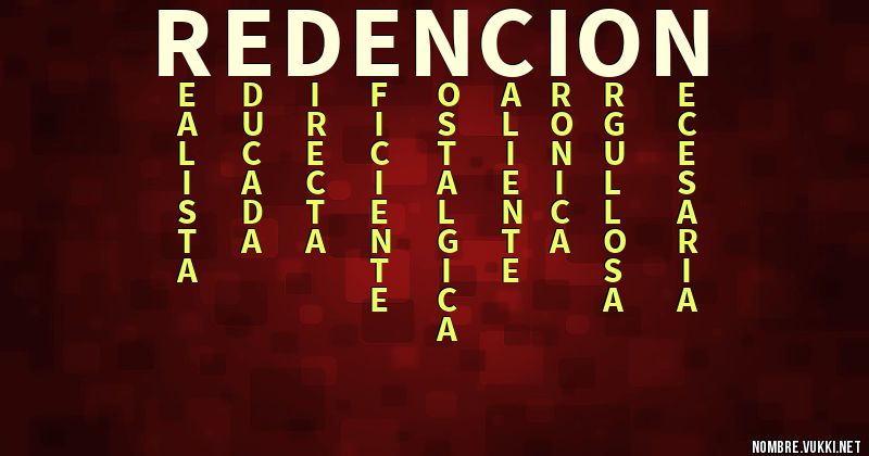 Acróstico redencion