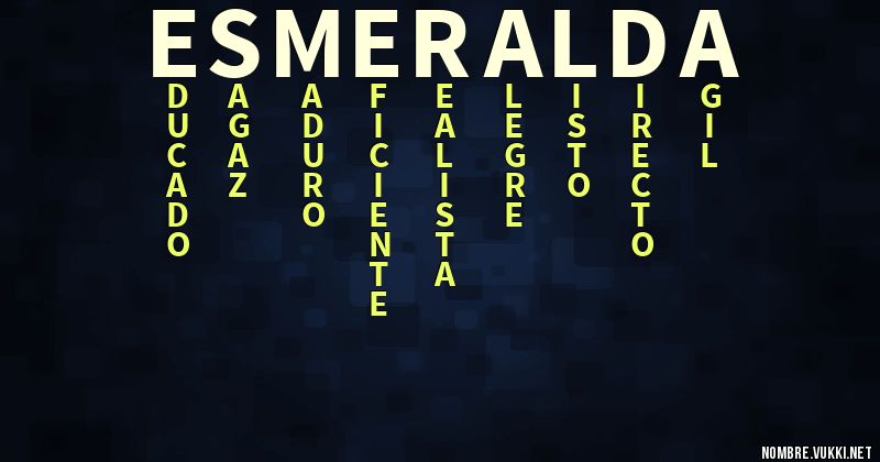 Acróstico esmeralda